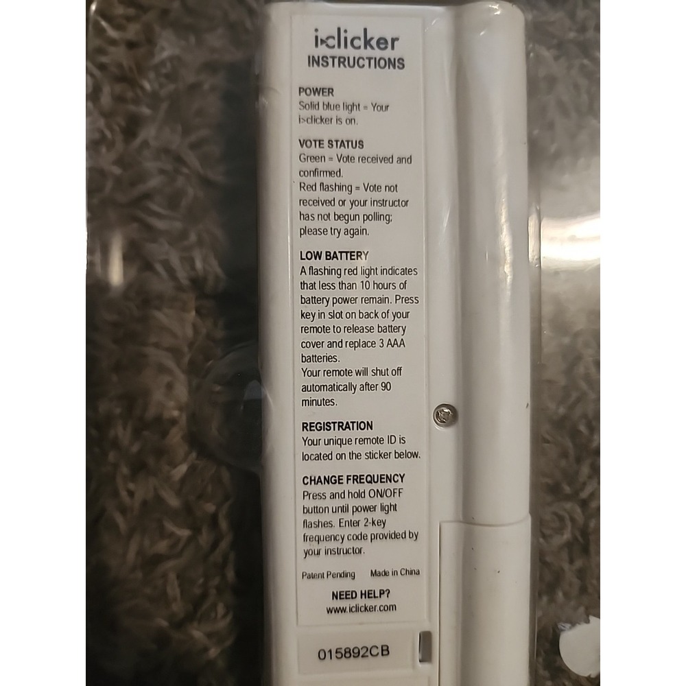 iClicker 1st Generation Student Classroom Response Remote Control Tested & Works - Picture 4 of 4